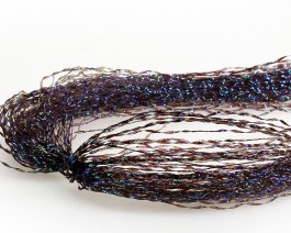 Magnum Crystal Flash Hair, Dark Brown Peacock